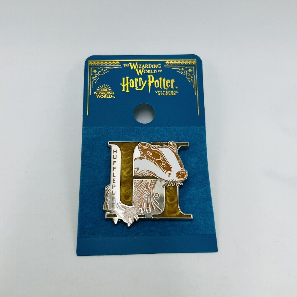 Universal Studios Wizarding World Of Harry Potter H For Hufflepuff Pin New